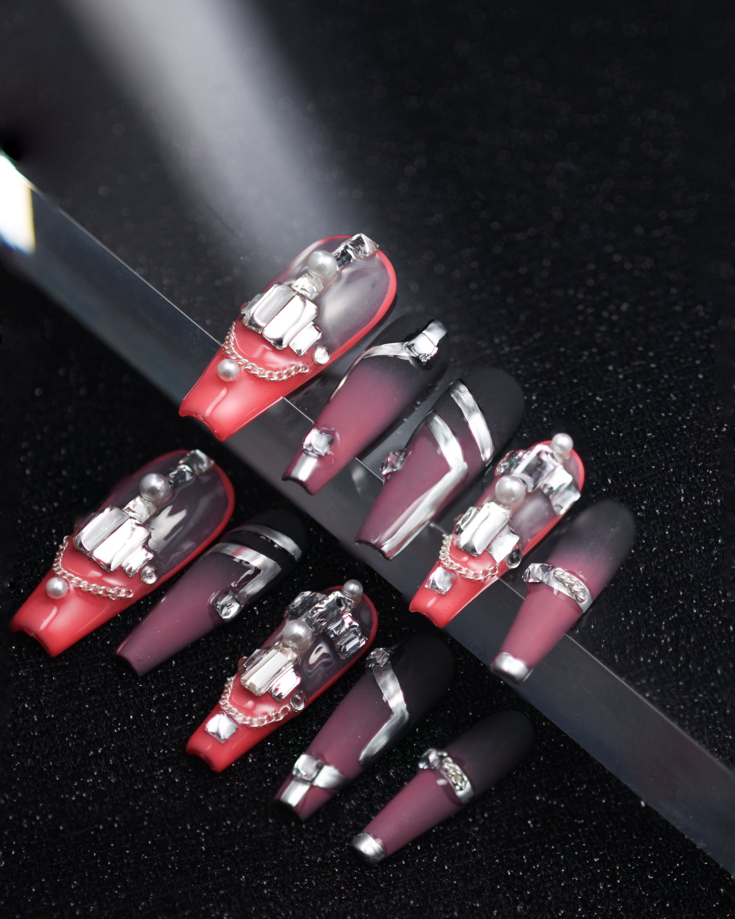 Vibrant Twilight -Handmade Press on nails